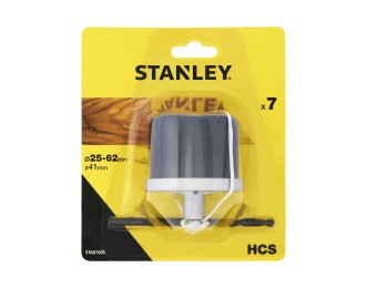 Corona perfor. para madera 25 a 62mm-40mm profun stanley 7 p
