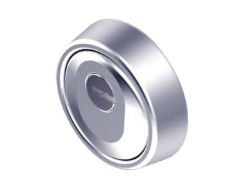 Escudo cilindro Ø 65x24/17mm hoplon acero mac.carbonitru cr/