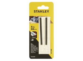 Cuchilla cepillo elec. revers. 82mm ancho tct stanley 2 pz