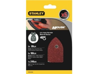 Hoja lija mouse 2xgr080+2xgr180+1xgr240 variadas stanley 5 p