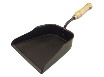 Recogedor metalico mango madera 24x23 cm