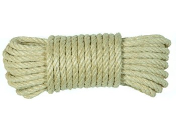 Cuerda torcida 06mm sisal nat 4 cabos hyc 10 mt