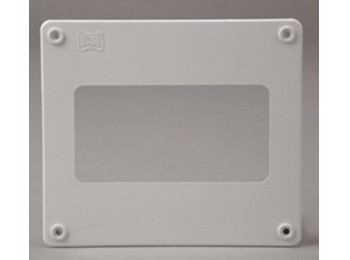 Remate ex/aire pared rectangular 150x75mm ign/aut pp bl sist