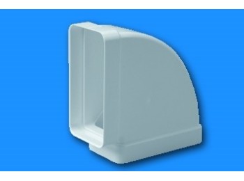 Codo ex/aire tubo rectangular 110x55 ign/aut horizontal term