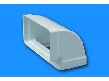 Codo ex/aire vert 110x55mm ign/aut termop bl sist 100 tubpla