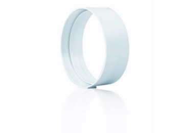 Manguito ex/aire tubo redondo 120mm ign/aut pp bl sist 120 t