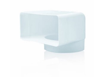 Codo ex/aire tubo mixto 90ºx150mm - 120mm ign/aut pp bl sist