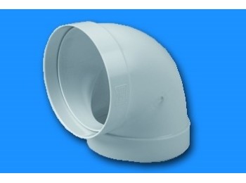 Codo ex/aire tubo redondo 90ºx100mm ign/aut termop bl sist 1