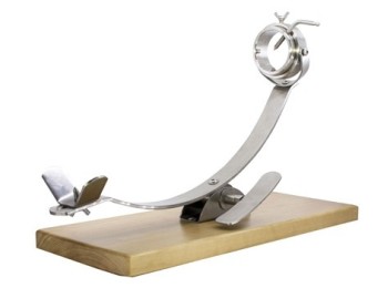 Jamonero horizontal corredera inox/madera balancin giratorio
