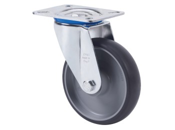 Rueda gir 080x28mm 2-3210 pl.080x060 080kg goma gr 10zvl80-p