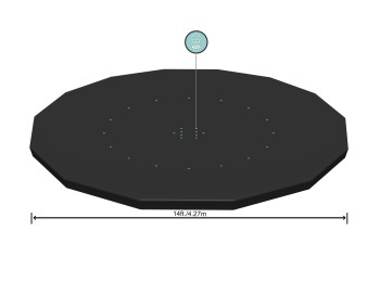 Cobertor pisc. bestway piscina steel pro 430cm 58248