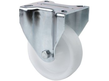 Rueda fija 150mm 2-0242 pl.136x116 350kg.liso pp bl 17zv150-