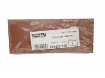 Hoja lija orbital perfor. 093xx230mm gr120 nivel 5 pz