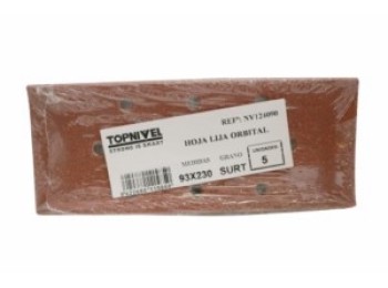 Hoja lija orbital perfor. 093x230mm 2x120gr+2x80gr+1x40gr ni