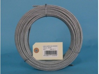 Cable acero galv 6x7+1 5mm cursol 25 mt
