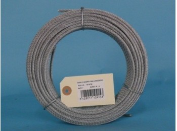 Cable acero galv 6x7+1 4mm cursol 15 mt