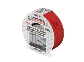 Cinta adh 50mmx 25mt señalizacion autom retroref ro target