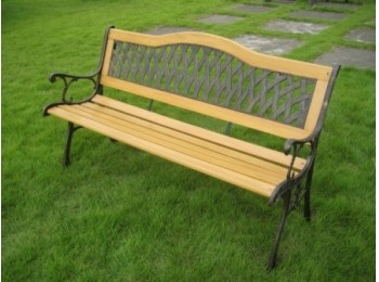 Banco jard 124x53x77cm 2 plazas natuur acero madera mad resp