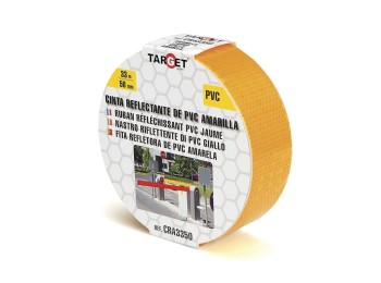 Cinta adh 50mmx 33mt señalizacion reflectante pvc ama target
