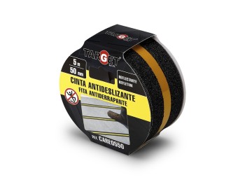 Cinta antidesl. 50mmx  5mt banda reflectante adh. neg target