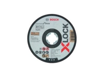 Disco corte inox Ø 125x1 mm x-lock standard bosch 10 pz