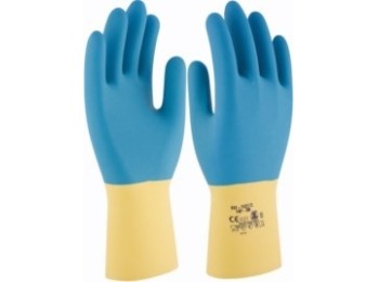 Guante quimico xl10 nat. 3l latex am/az hp-300 floc. bi neox