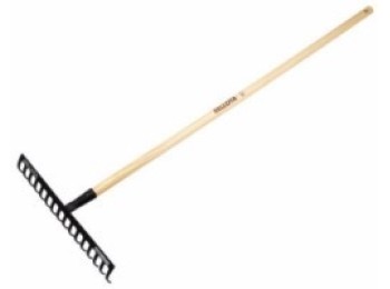 Rastrillo jard 430x94mm bellota a/car c/mg 16 puas 95116cml