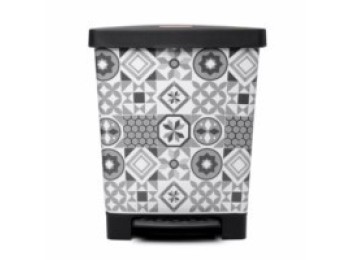 Cubo bas. recicl. 23l/390x300x335 c/pedal pl hidraulic tatay