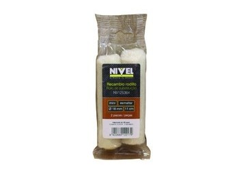 Rodillo pint r/mini 2 pz 11 cm esmalt/barn disol. nivel