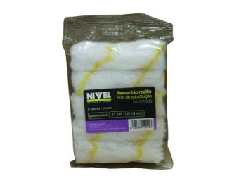 Rodillo pint r/mini 5 pz 11 cm sup.lisa nivel
