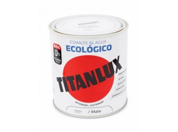 Esmalte acril mate 250 ml bl al agua ecologico titanlux