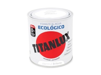 Esmalte acril bri. 250 ml bl al agua ecologico titanlux