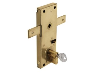 Cerradura metalica 154x60mm 11b/m lat pta.met.basculante cvl