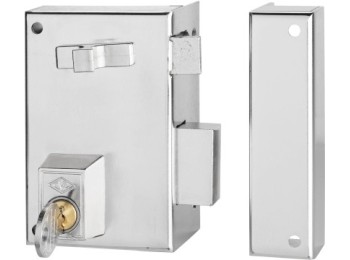 Cerradura sobr. 60x35mm 56a60i/0 niq pic/pal izq cvl