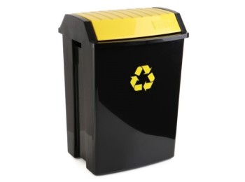 Contenedor recic. 50 lt 40x35,5x57,5cm tatay pl amarillo 110