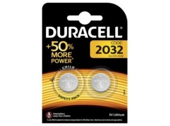 Pila boton 2032 duracell 2 pz