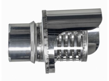 Terminal estufa pellet horiz Ø80mm inox antilluvia exojo