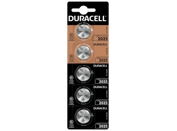 Pila boton cr2025 litio duracell 5 pz
