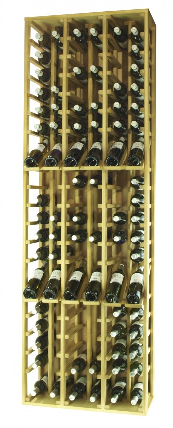 Expovinalia EX2165 botellero pino 108 botellas, serie godello, color roble claro