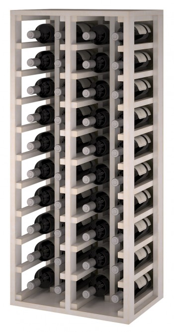 Expovinalia EW2034 botellero pino color blanco, 40 botellas, serie godello, 