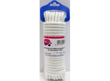 Goma elastica 08mm poliester/latex bl int.latex vivahogar 10