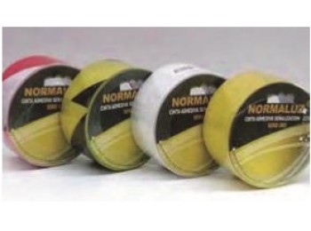 Cinta adh 80mmx25mt señalizacion vinilo ne/am normaluz