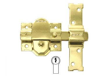 Cerrojo sobr. 86mm 31 dorado dor bombillo 50mm cadena reten.