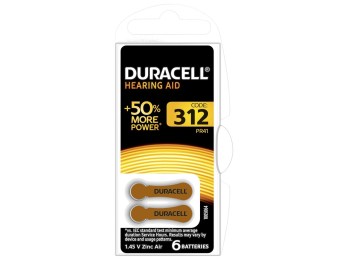 Pila audifono da312 duracell 96077573 6 pz