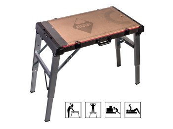 Banco trabajo pleg 115x52x80cm 4en1 rubi