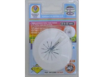 Embellecedor tubo calef 8-22mm simple s&m abs bl 321825 2 pz