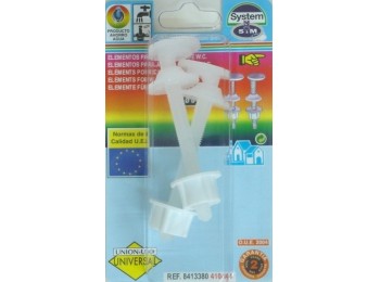 Tornillo inodoro tapa s&m 2 pz