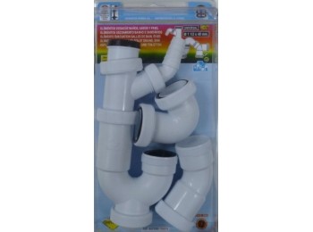 Sifon evac curvo orient con toma s&m