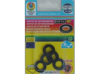 Junta fontan plana 1/2´ 5pz goma s&m 5 pz
