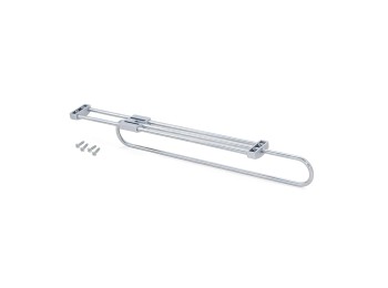 Emuca Colgador extraible para armario, 450 mm, Acero y plástico, Cromado